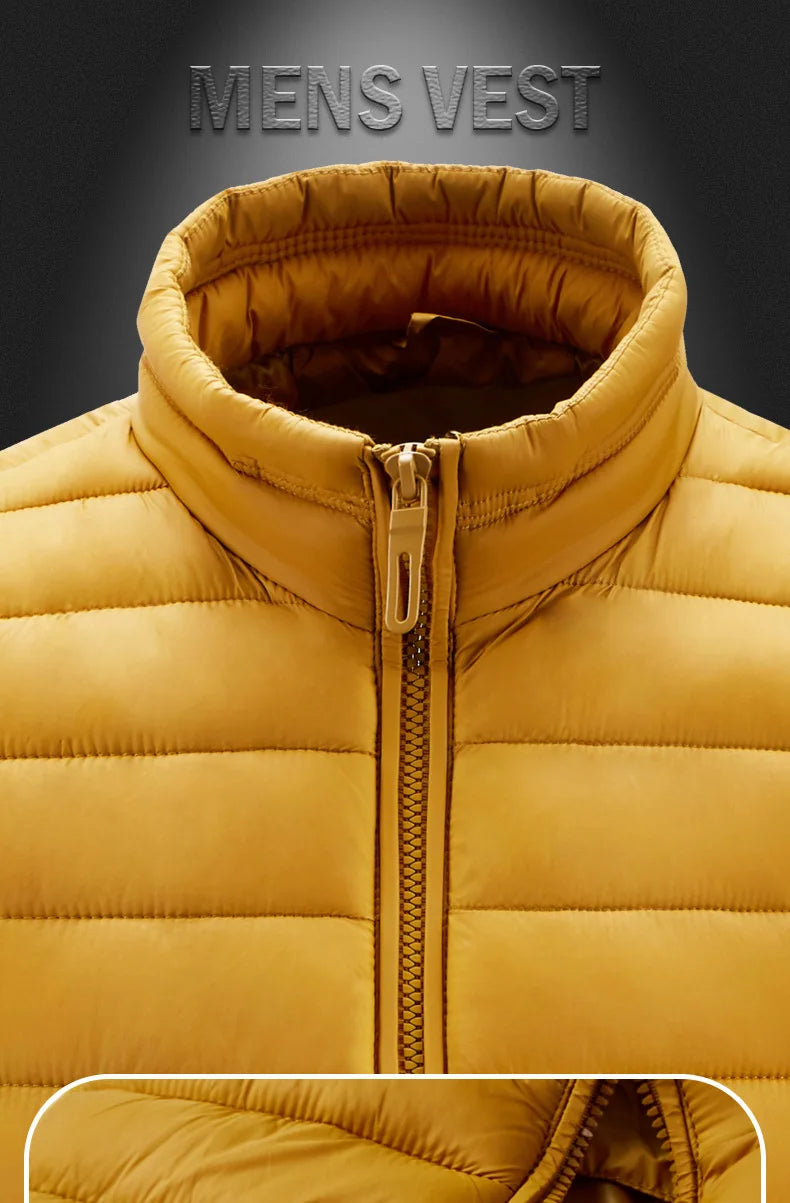 Neue Männer Weste Ultraleicht - 90% Daune, wasserdicht, Gr.L