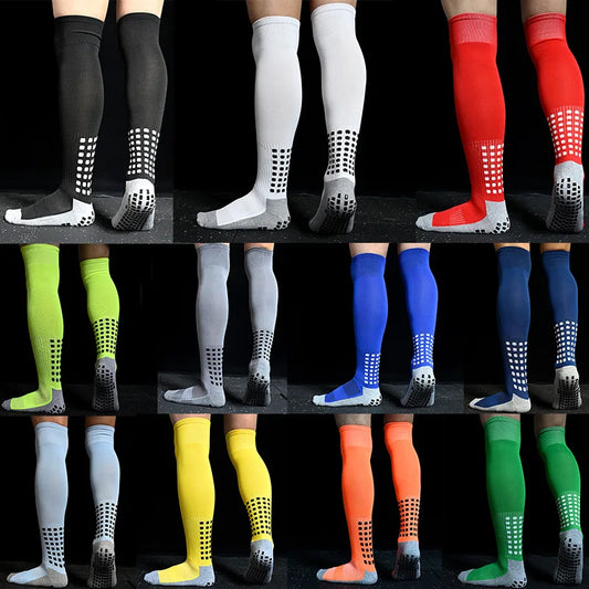 Neue Lange Fußballsocken mit Silikon-Saugnapf-Griff - Antirutsch-Fußballsocken für Sport, Männer und Frauen