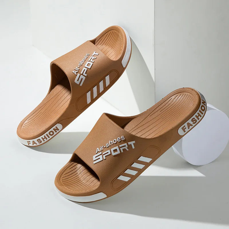 Mode Herren Hausschuhe PVC Weich Sohle Rutschfest Slides Casual Outdoor Strand Flip Flops Heim Badezimmer Paare Hausschuhe Neue Sandale