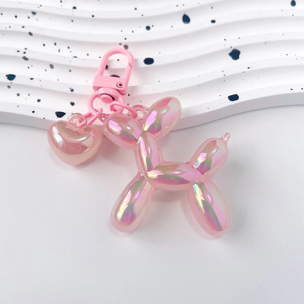 Damen Schlüsselanhänger 2025 - Adorable Balloon Dog Y2k Bag Charms Cute Puppies Acrylic