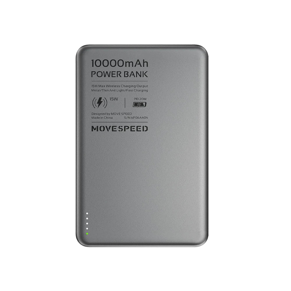 MOVESPEED S10 10000mAh Magnetic Power Bank Fast Charge Portable External Battery Mini Wireless Powerbank for iPhone 16 Samsung
