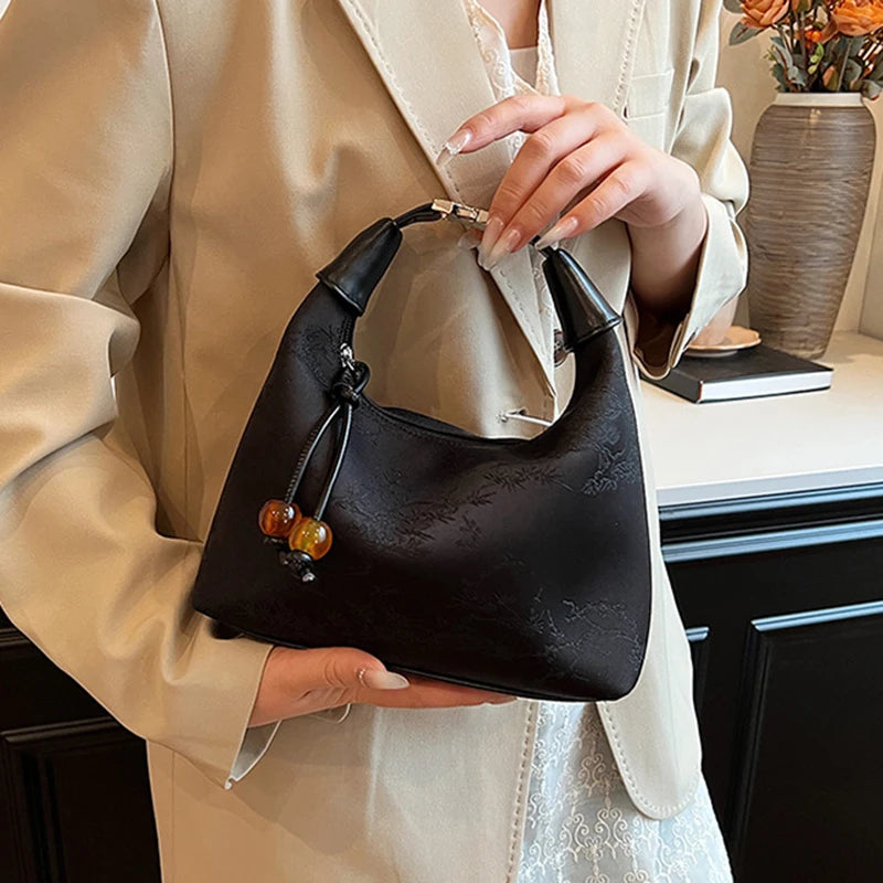 Premium Damen Crossbody Tasche Stickerei - Vielseitige Schultertasche Marke - Tote Reise Geldbörse