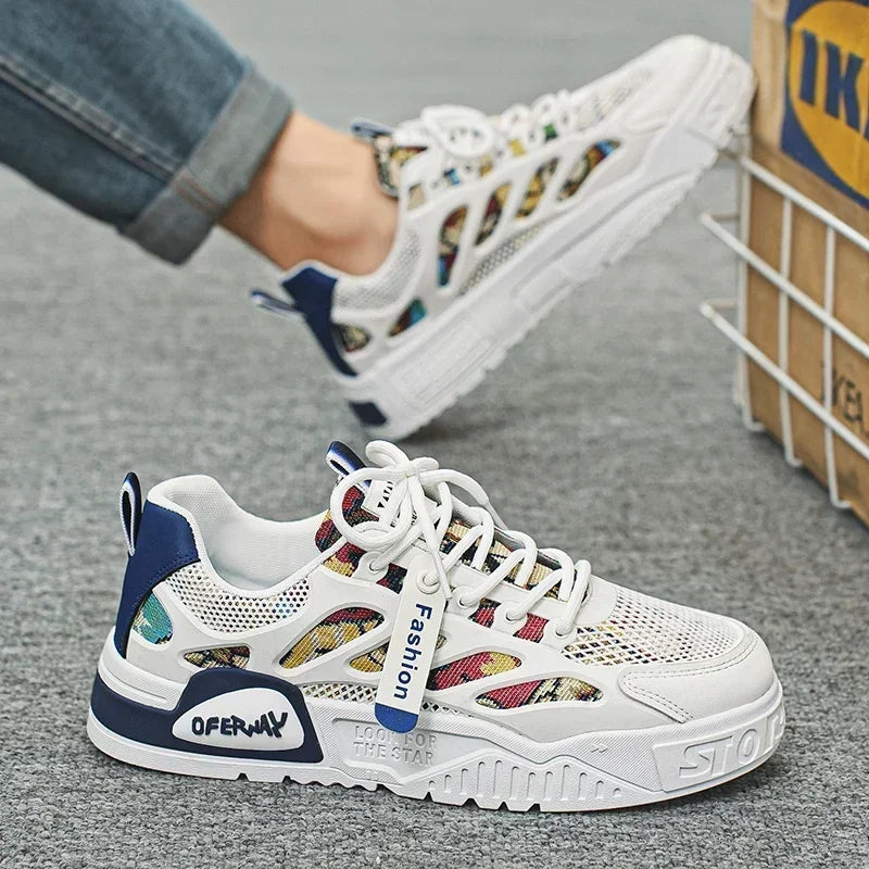 Zapatillas Hombre 2024 - Luxury Chunky Sneakers para Skateboard, Tenis Masculino Respirable y Cómodo (Casual/Running)