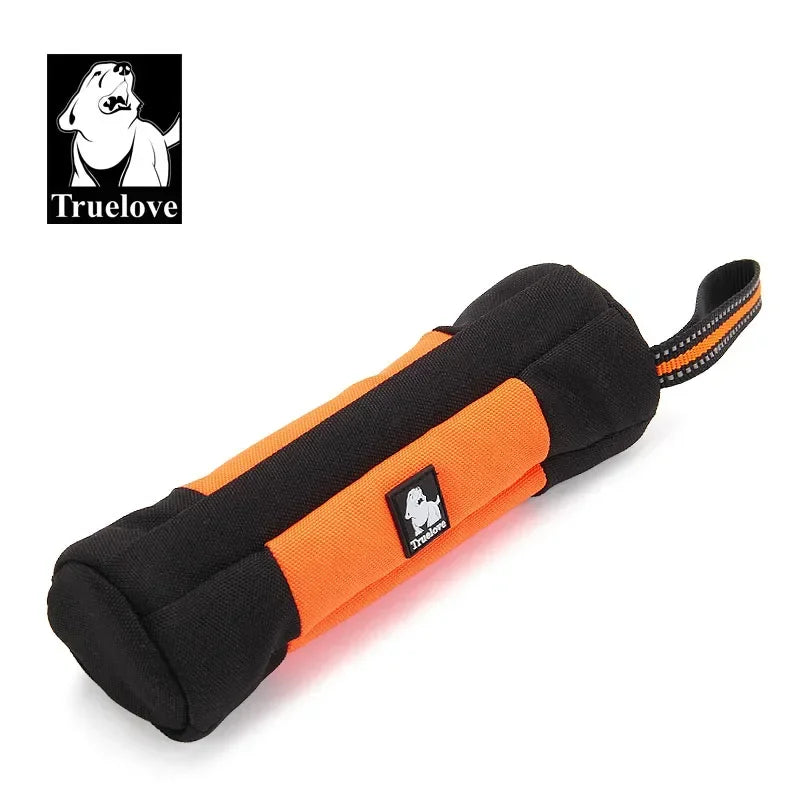 Truelove Futter Dummy Hund: Haustier Leckerli Tasche Reflektierend 3M - Training Tragen Spielzeug Nylon Griff S/M/L/XL 250ml-1L Orange Gelb