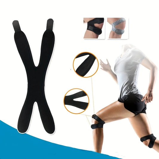 Kniestütze 2025: 1PC Sports Knee Support Double Patella Belt - Elastic Bandage Sport Knee Pads Protector Band Soccer Basketball Open Knee Brace Collection