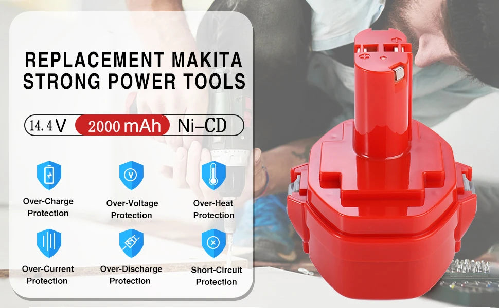 ELEOPTION 1420 Ersatzakku 14,4V Makita - 3000mAh 2000mAh