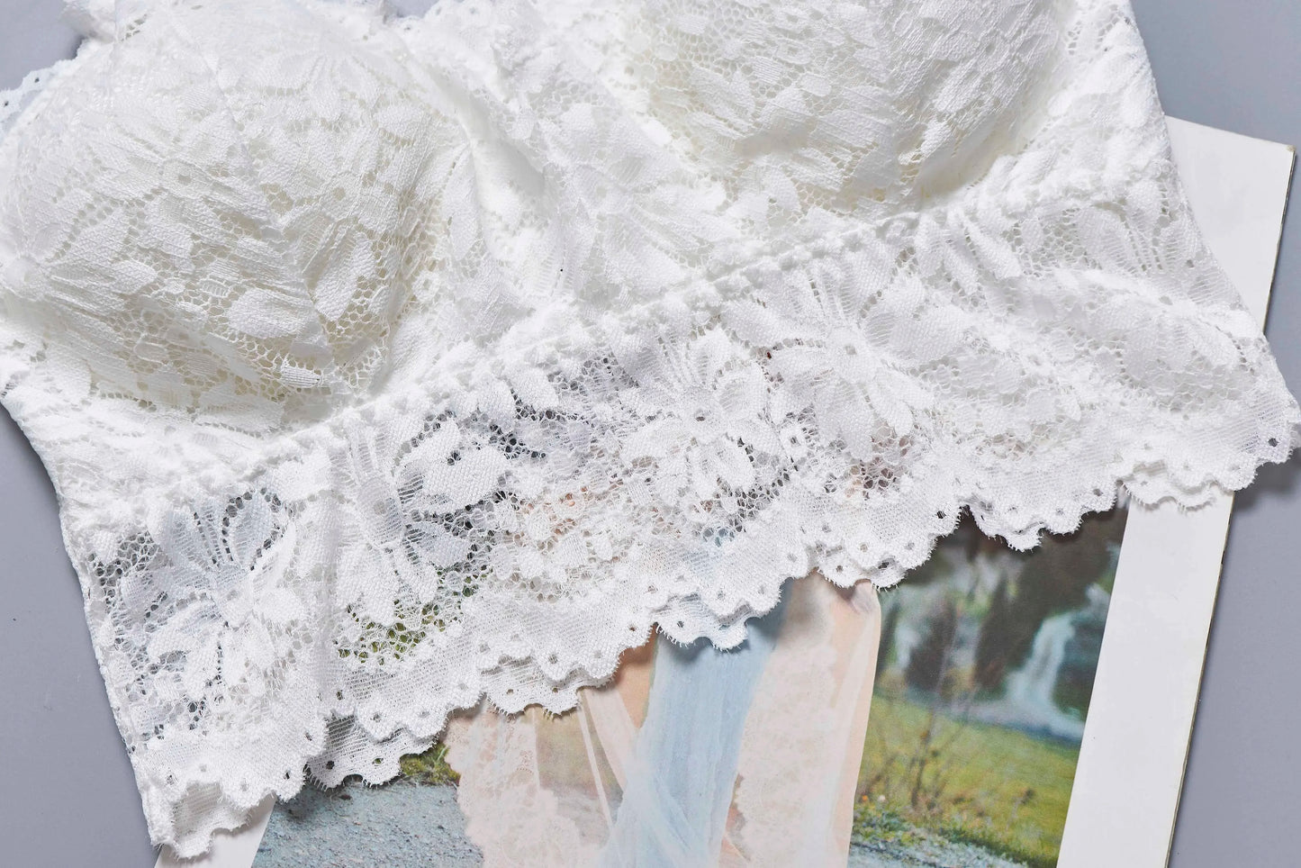 Women elegant Lace Bras Top Comfortable Bralette Solid Color elegant Underwear Vest Female Hollow Out Wireless Lingerie Seamless Bra