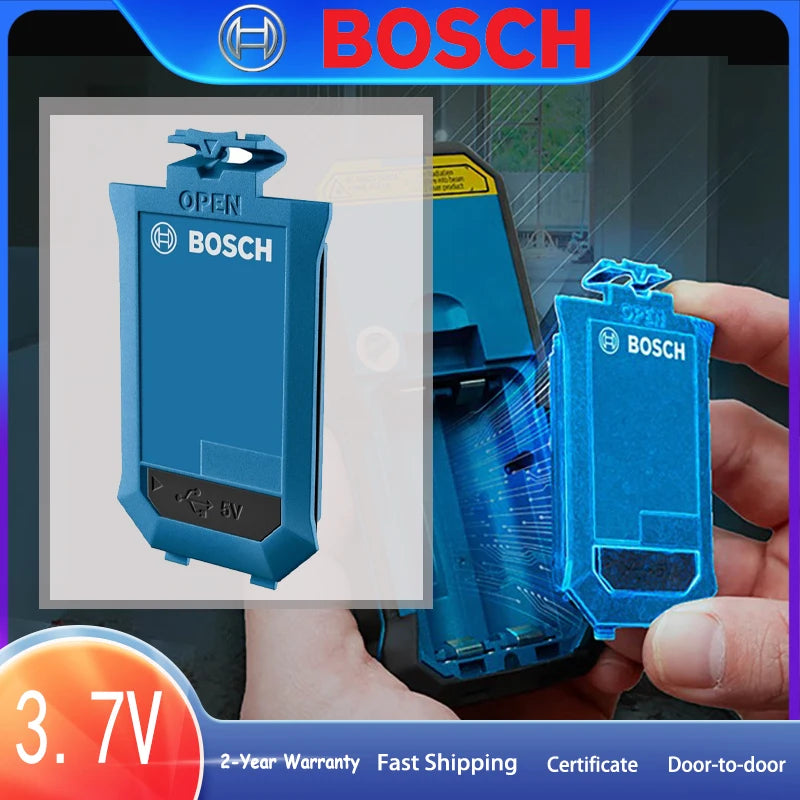 Bosch Laser Range Finder 3.7V Li-ion Battery Type-C Rechargeable Replacement Battery For GLM50-22 GLM50-25 GLM50-27 GLM50-23