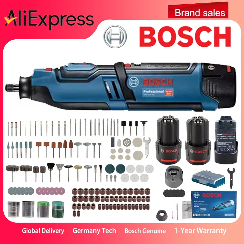 Multitool 2025: Bosch GRO 12V-35 Wireless Rotary Tool - 12V 2.0Ah 3.0Ah Li-Battery Mini Electric Grinder Polishing Cutting Machine Electric Drill Collection