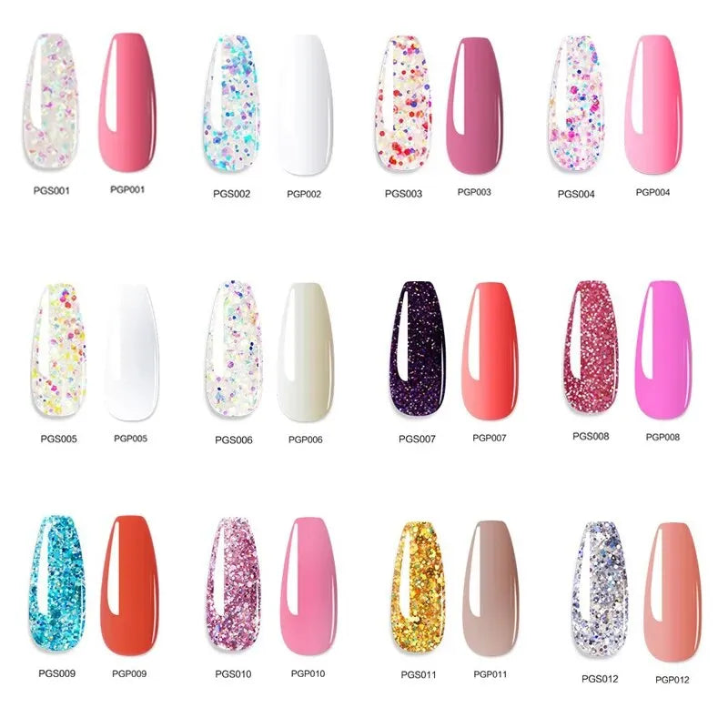 Set de unghii cu gel, unghii acrilice, cu lampă UV LED, uscător, burghiu pentru unghii, poloneză cu gel colorat, set de instrumente pentru manichiură, înmoaie-o