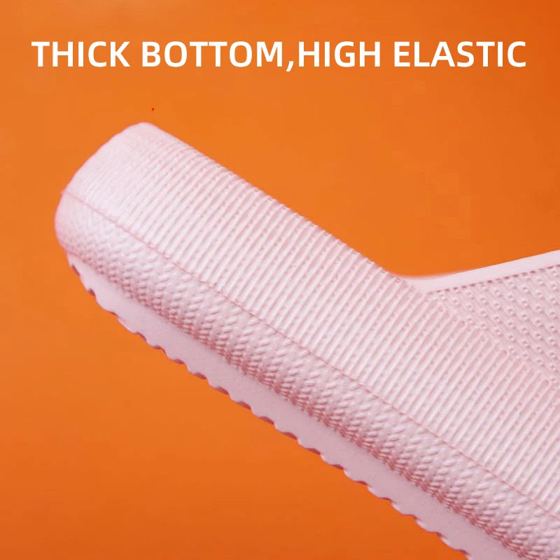 Mode Schnalle Dick Plattform Hausschuhe Frauen Heim Weich Sohle EVA Cloud Slides Sandalen Frau 2025 Sommer Rutschfest Strand Flip Flops