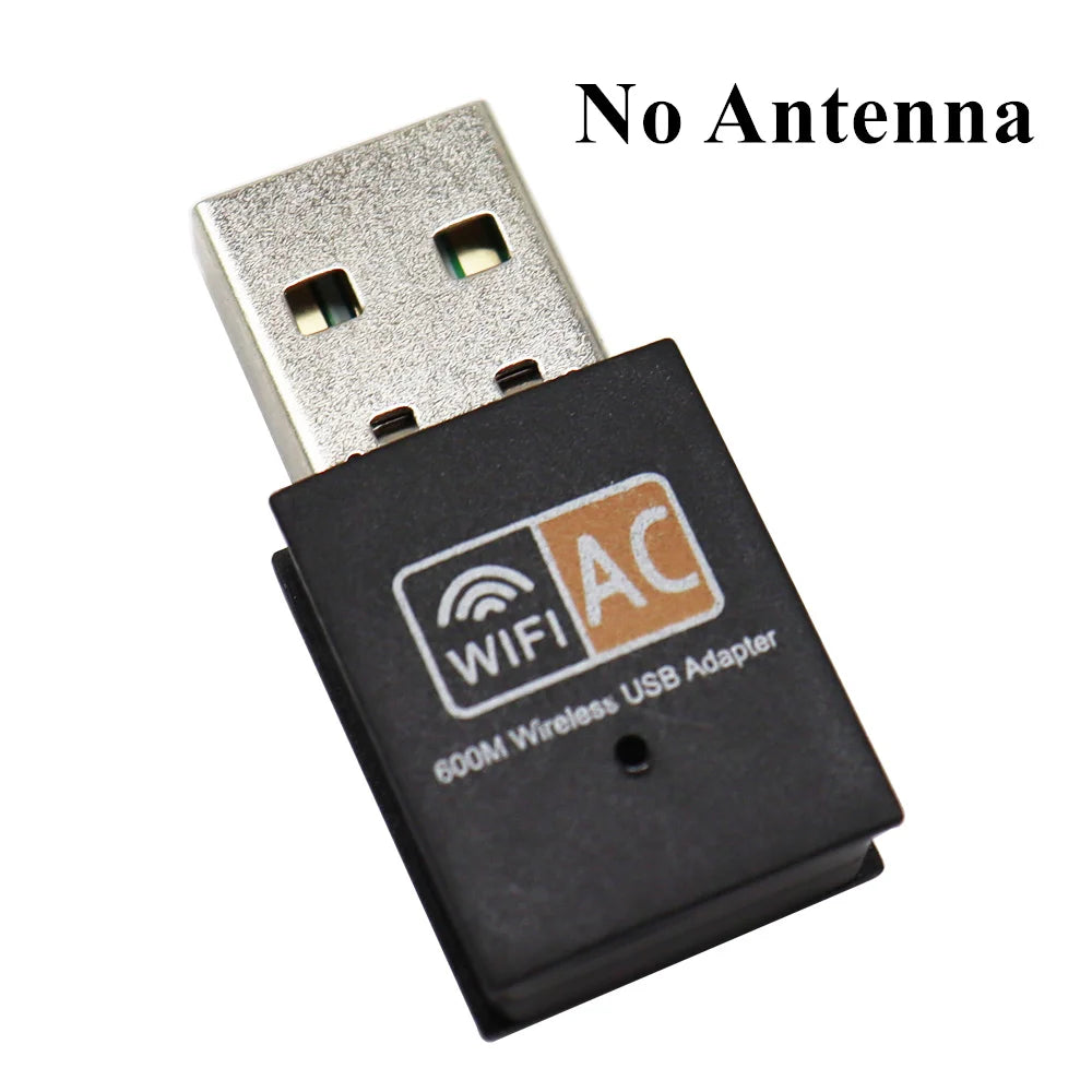 WiFi-Adapter 2025: Dual-Band 600Mbps USB - 2.4GHz 5GHz Antenna Collection