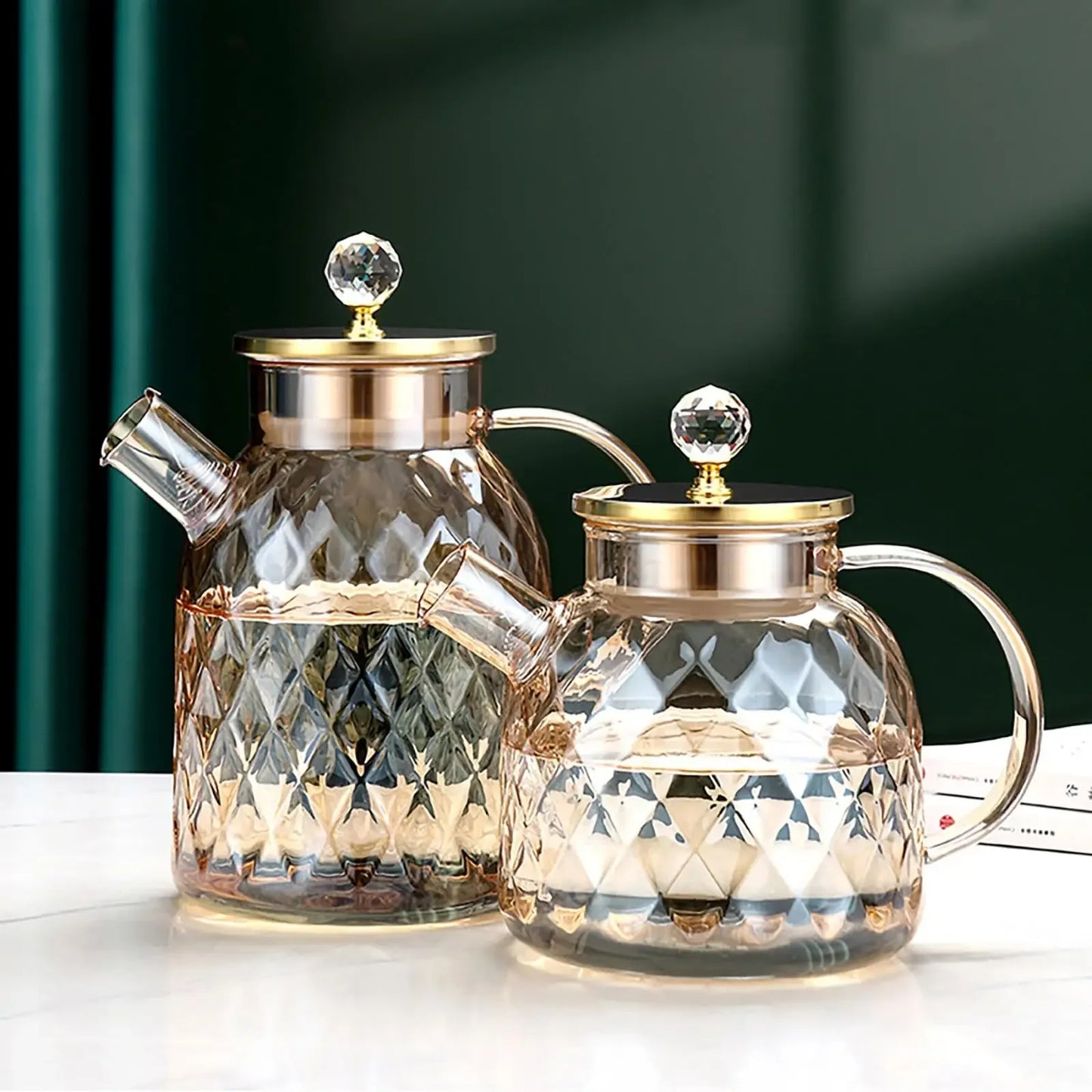 CasaBella Teekanne Mit Sieb - 1.0L Borosilikat Herd