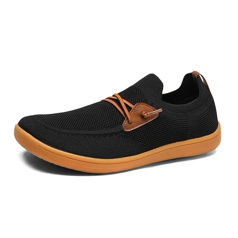 Men Casual Sneakers Minimalism | Zero Drop Sole | Walking Shoes Outdoor Breathable Non-slip Flats Loafer Mens Driving Shoes 2025