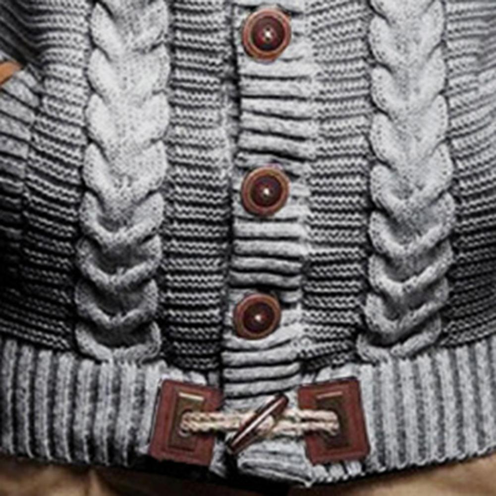 Closure Cardigan Kapuzen Strickpullover Premium Weich Warm Alltagstauglich - Acrylic, Größe XL