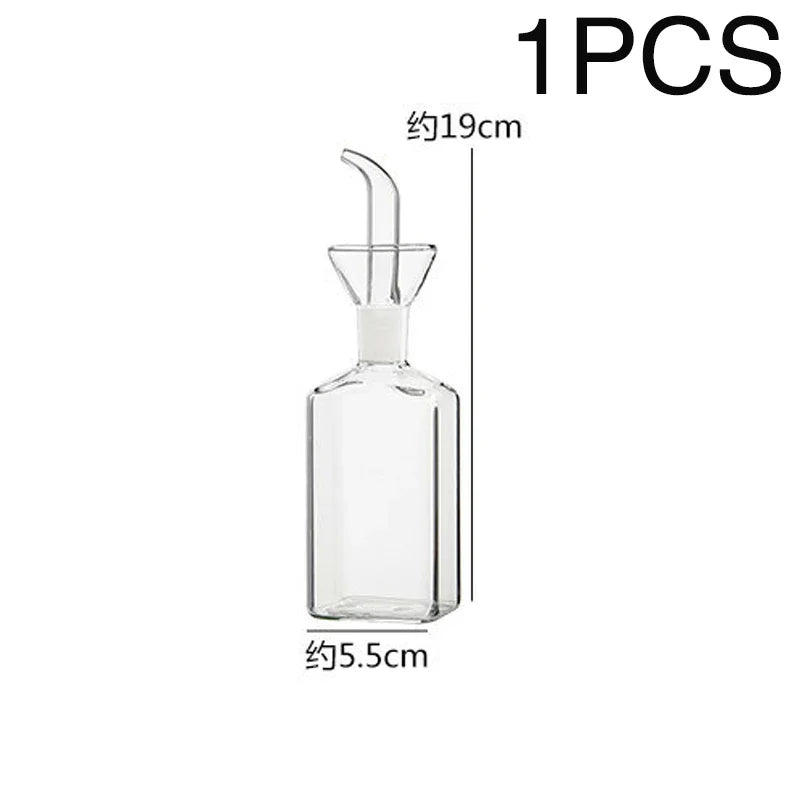 High Borosilicate Glass Oil Pot Household Leak-proof Oil & Vinegar Pots Kitchen Soy Sauce Pot Tank Seasoning Bottle