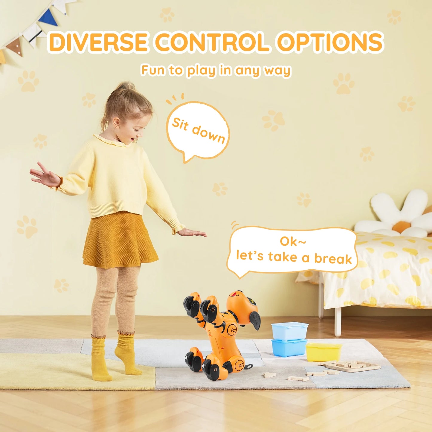 VEVOR Remote Control Robot Dog Toy German Edition