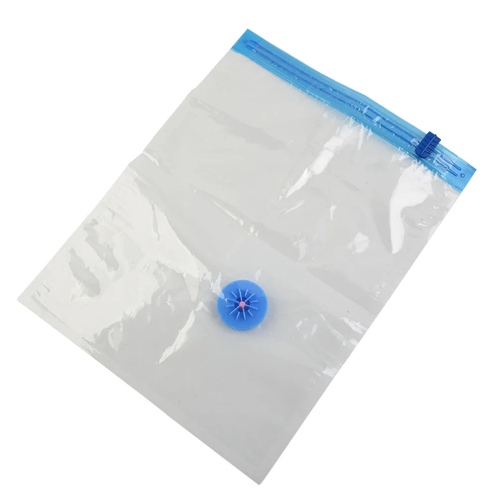 Transparent Vacuum Bag Folding Compressed Space Saving Clothes Storage Vacuum Storage Bag Household 1 Pcs