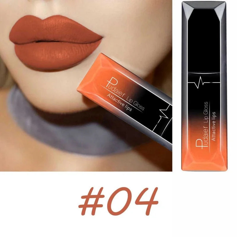Best Lip Makeup 17 Color elegant Matte Long Lasting Lipgloss Liquid Lipstick Lip Cream