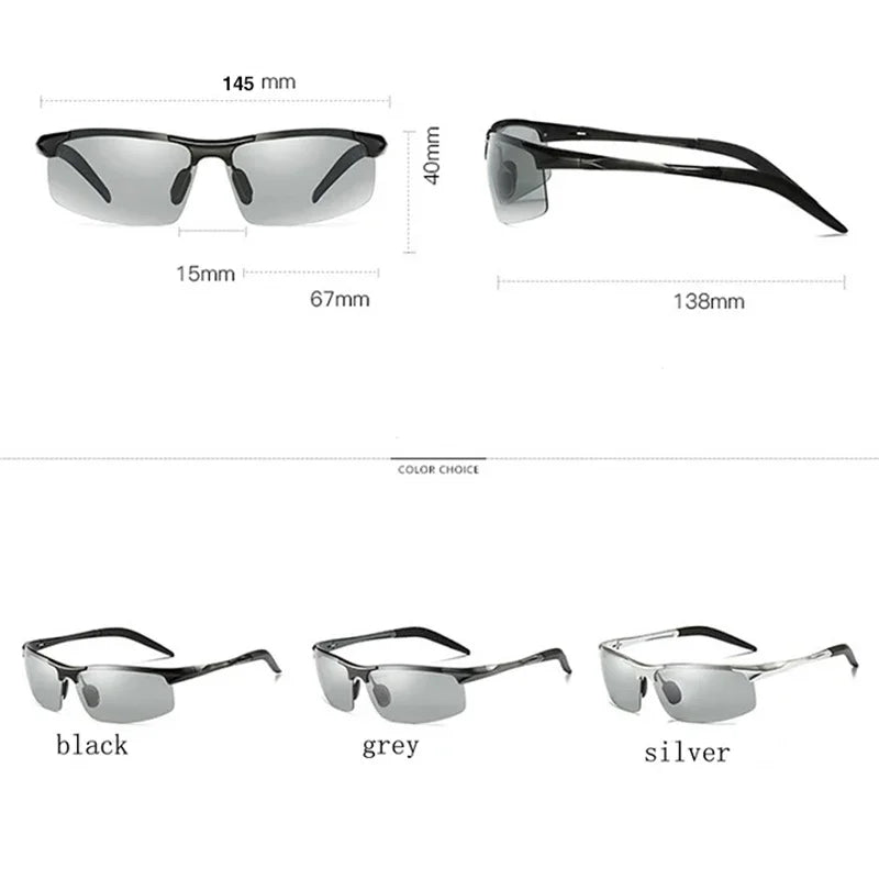AORON Männer Photochromic Polarized Sonnenbrille