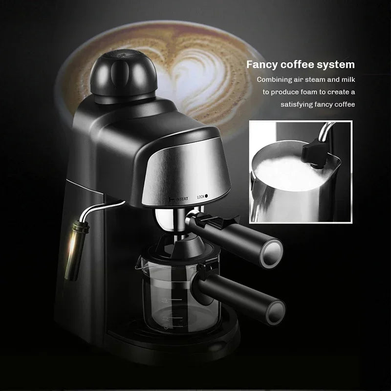 Elektrisch Italienisch Kaffeemaschine 5 Bar Professional Espresso Kaffee Maker Automatisch Semi Automatisch Espresso Cappuccino 220V EU Stecker