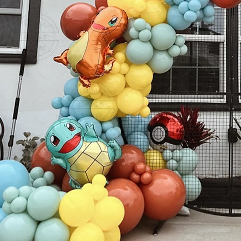 MINISO Ballonbogen Set Bunt - 152 Stück Folie Geburtstag