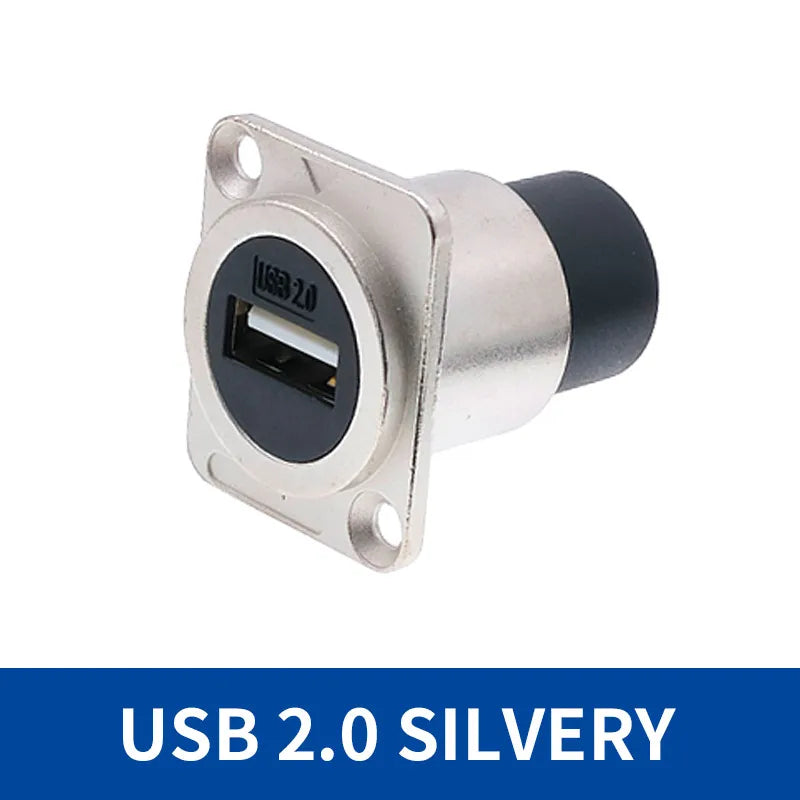 D Type Metal USB Socket