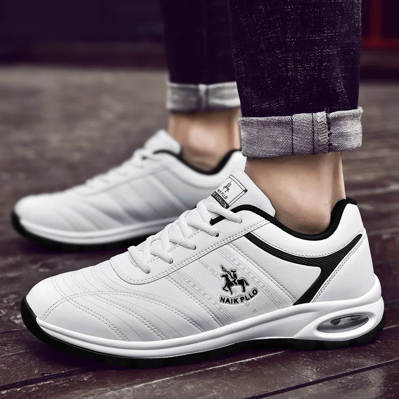 Men Sneakers Running shoes for men Platform New Breathable leather vulcanized shoes zapatos de hombre
