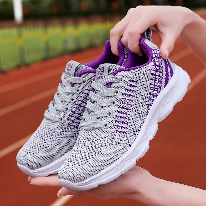 Fashion Womens Running Sneakers High Quality Comfortable Lightweight Casual Shoe Non Slip Breathable Mesh Sports Shoes for Woman