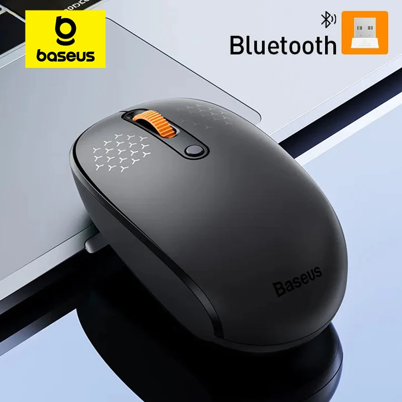 Baseus F01B Wireless Bluetooth 5.0 Maus - 1600 DPI, Silent Click, für MacBook, Tablet, Laptop, PC und Gaming