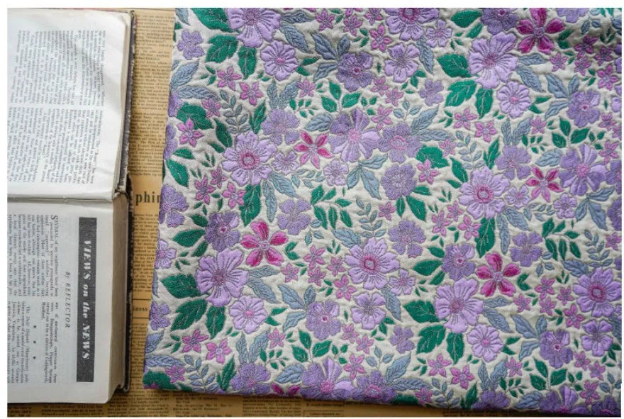 Jiangsu Jacquard Stoff - 100% Polyester Breite 145 cm