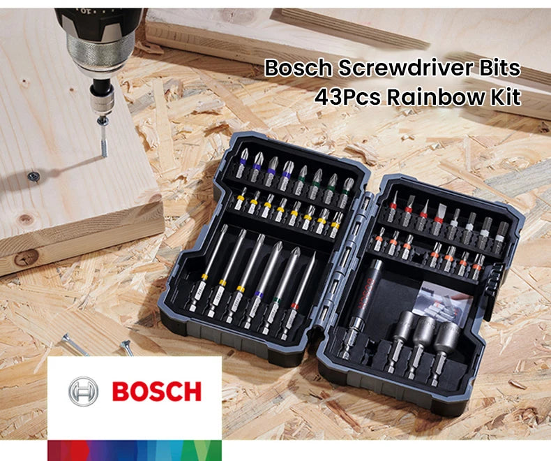 Bosch Screwdriver Bits Kit Impact Control Screwdriver Bits Sets Power Tool Kit Alloy Steel for Electric Drill Accessories
