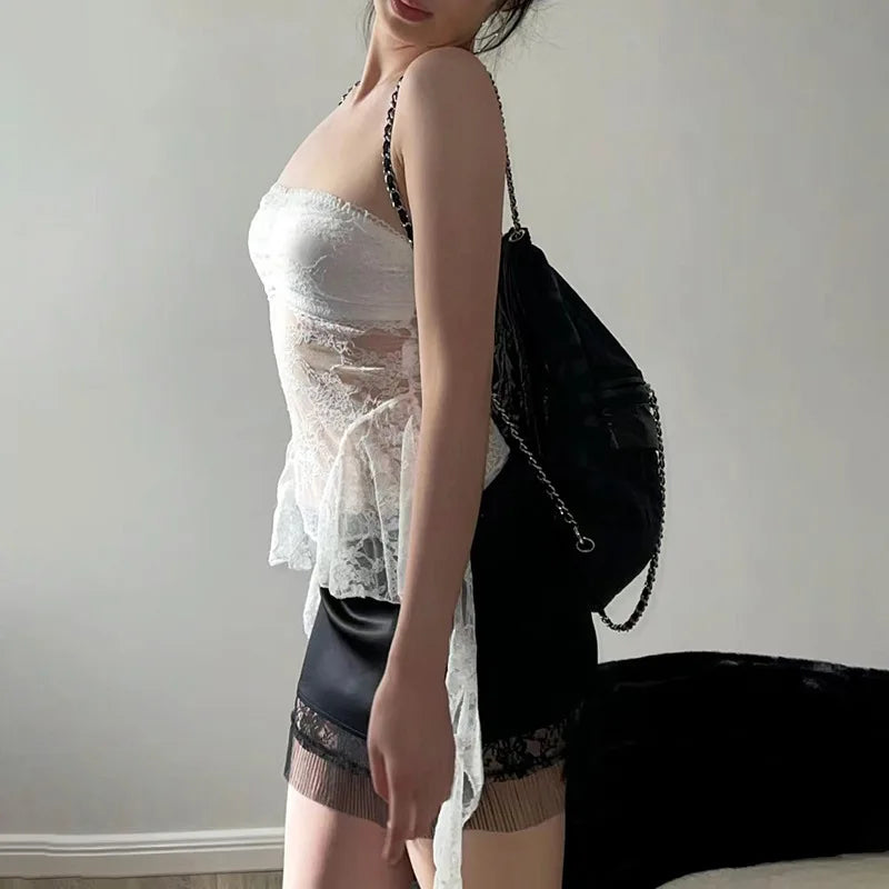 Korsett 2025: Vamos Todos Floral Lace Corset Underbust Strapless See Through - Lingerie Sleeveless Bustier Top Women Club Outfits Fringes Body Feminino Collection