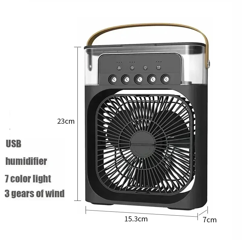 Ventilator umidificator Kualool cu cinci orificii - 5V2A 10W compact