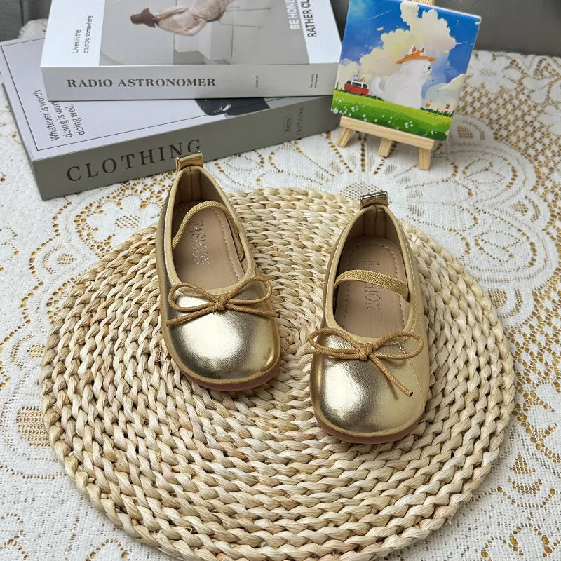 Mädchen-Schuhe 2025: Korean-Style Leather-Princess - Bow Fashion Collection