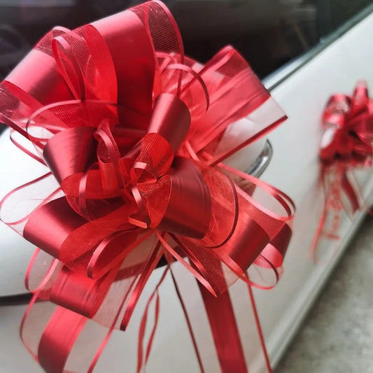 ZhejiangChoice Tüllschleife Dekoration - 5 Stück 5cm