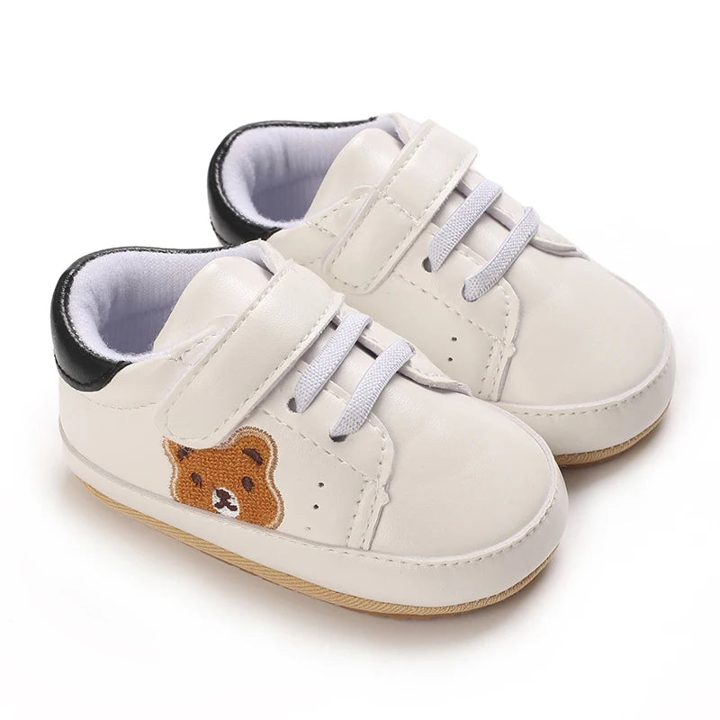 VALENSINA Panda Babyschuhe Anti Rutsch - 0-18 Monate Klett