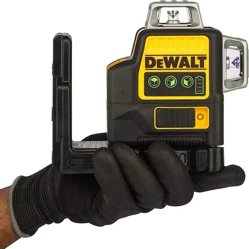 Nivelă laser verticală Dewalt DW089LG, 360 de grade, cu baterie litiu de 12V, 12 linii, pentru exterior, cu nivelă verde