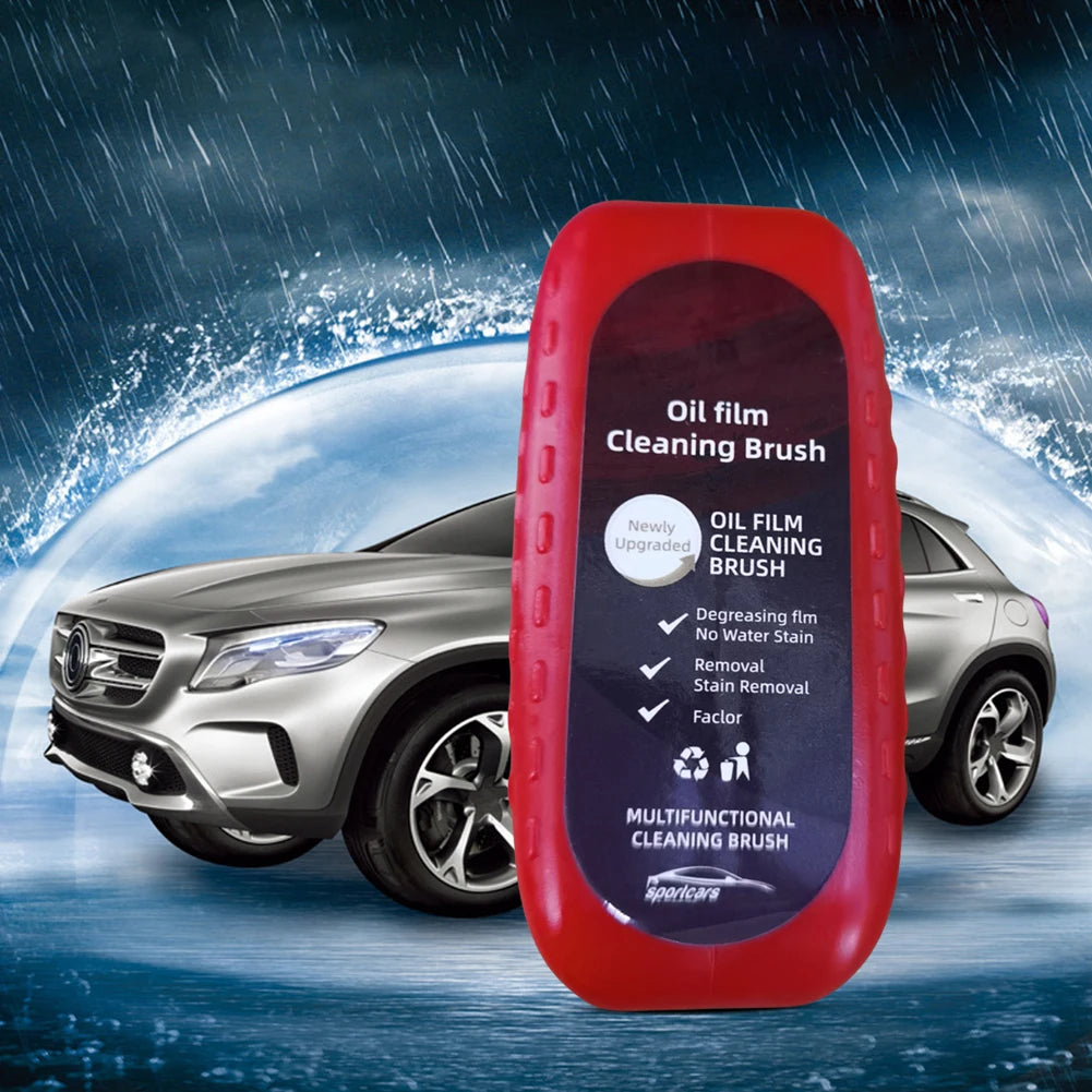 Autoglas-Reiniger 2025: Car Glass Oil Film Remover - Powerful Windshield Cleaner Sponge Brush Water Spots Collection