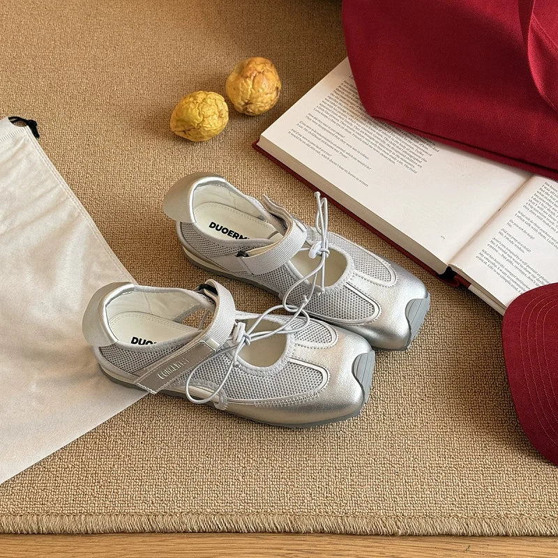 Women Sneakers Casual Mesh Flat Sandals Sport Shoes Woman 2025 Trend Summer Running Comfort Loafers Hiking Sandalias De Mujer