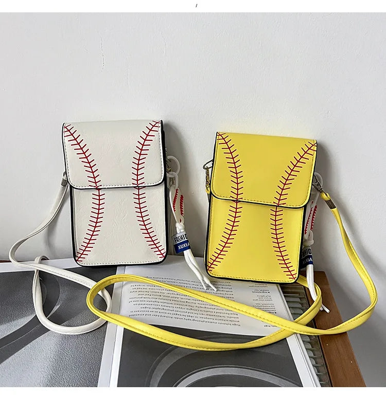 Fashion Vielseitig Crossbody Taschen 2025 - Baseball Gedruckt Schulter Tasche - Handy Quadrat Taschen Personalisiert Schräg Klein Geldbörse