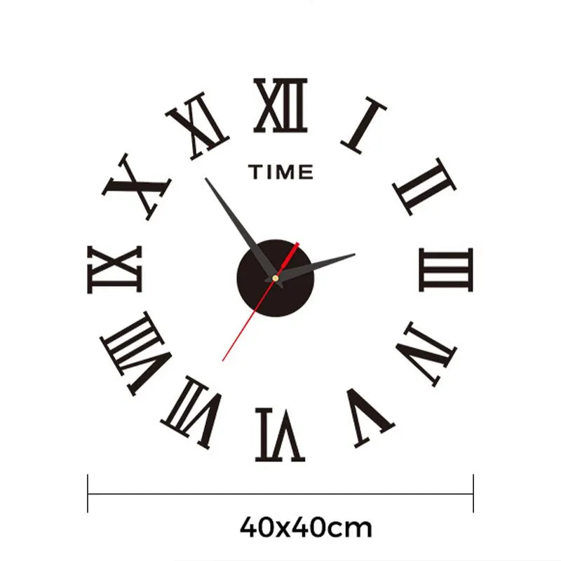 Choice 3D Spiegeluhr Roman Design - Acryl 40cm Quarz
