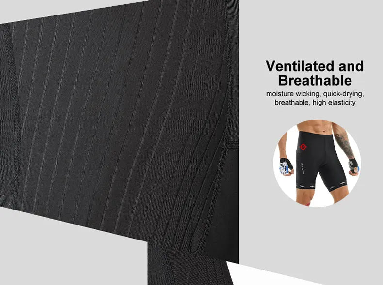 X-TIGER Radhose 5D-Gel-Polster - UV-Schutz, reflektierend