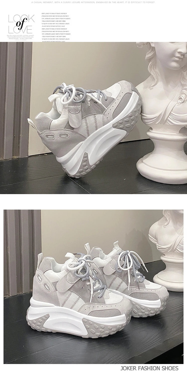 Rockynice 921 Atmungsaktiv Plateau Sneaker - 10,5cm 4cm