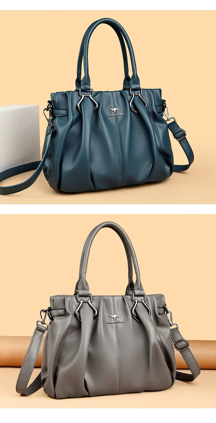 Genuine Brand Tote Bag Luxury Handbags for Women Mom Shoulder Crossbody Hand Bag Designer High Quality Soft Pu Leather Commuting