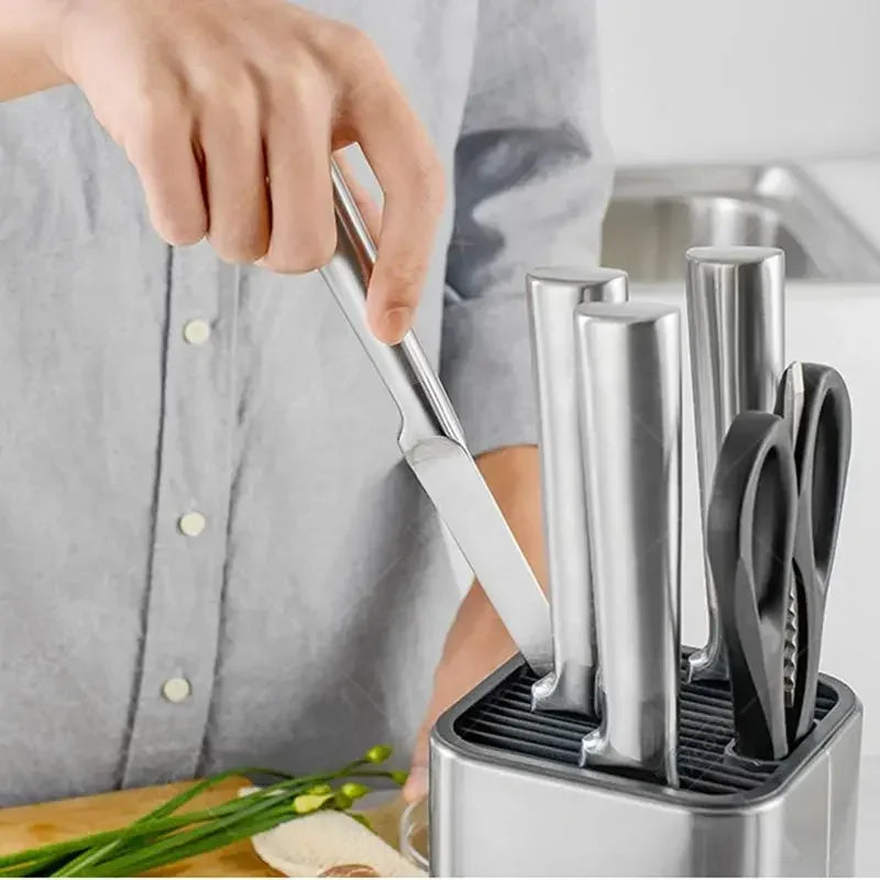 Küchenmesser-Set 2025: High Carbon Stainless Steel 7CR17 - Damascus Pattern Cleaver Chef Santoku Collection