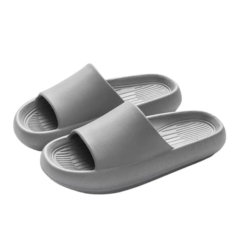 New Soft EVA Slippers Couples Home Slipper Outdoor Beach Summer Sandals Bath Men Flip Flops Non-Slip Women Thick Sole Shoes