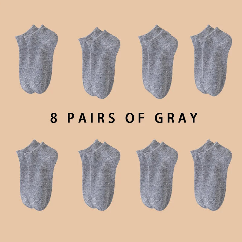 Șosete invizibile OtherCN 05-8, fără talpă - 8 perechi, din poliester