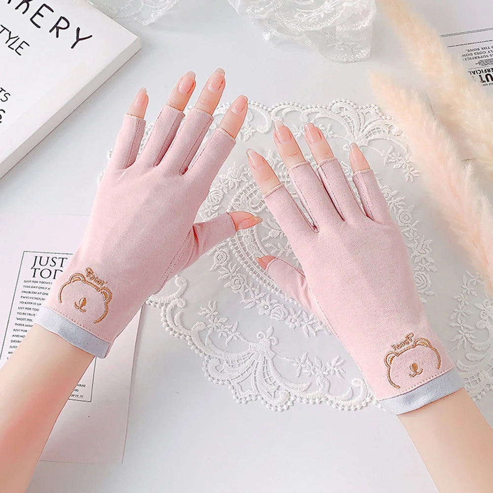 Mănuși de protecție UV din bumbac MingLee - 1 pereche fără degete