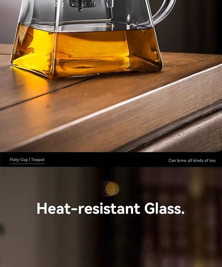 GIANXI Glass Teapot And Pot Household Tea Set Teapot Heat-resistant Tea Water Separation Filter Flower Teapot Glass Teapot